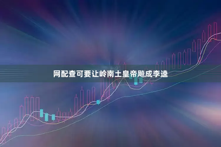 网配查可要让岭南土皇帝飚成李逵